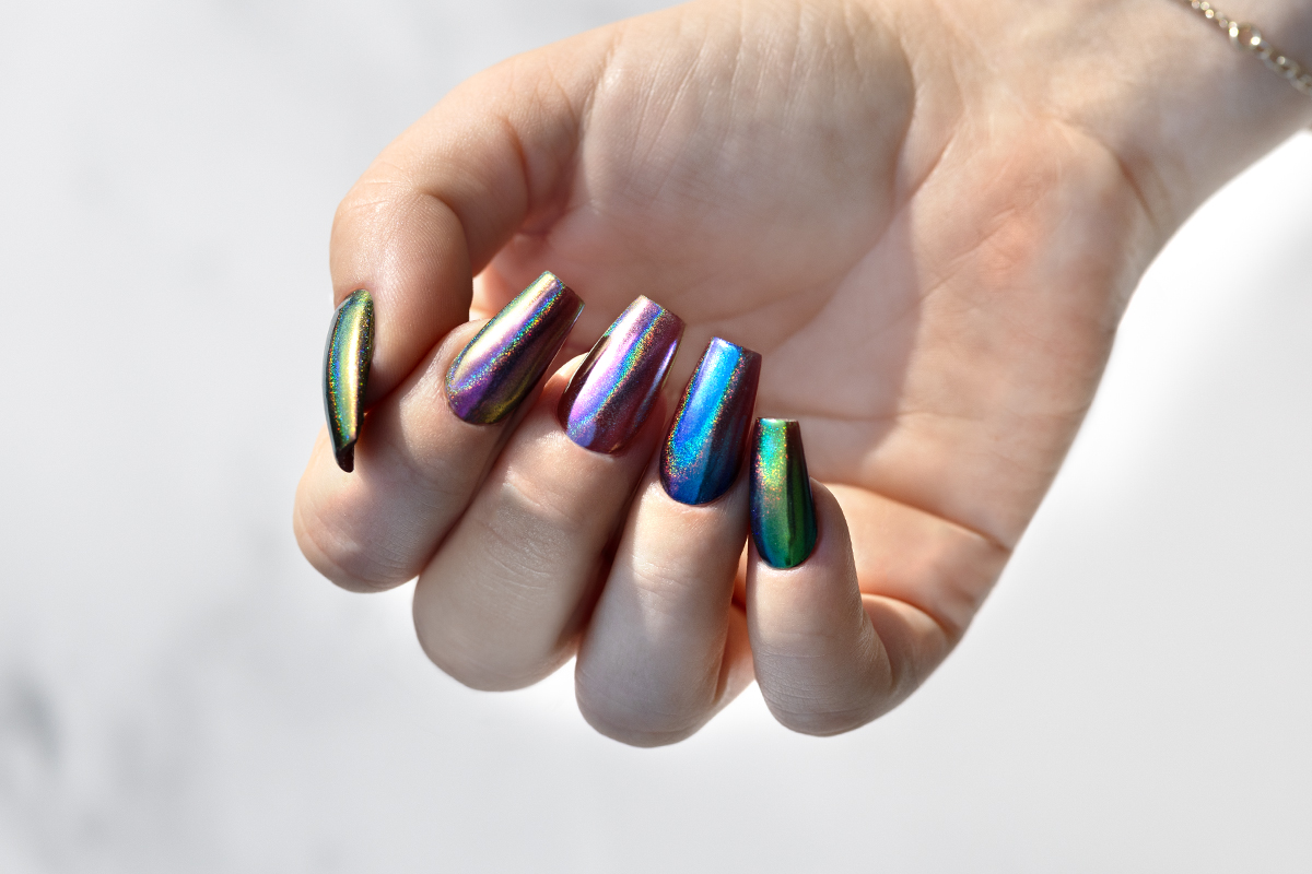 Jolifin Mirror-Chrome Pigment - FlipFlop Hologramm gold
