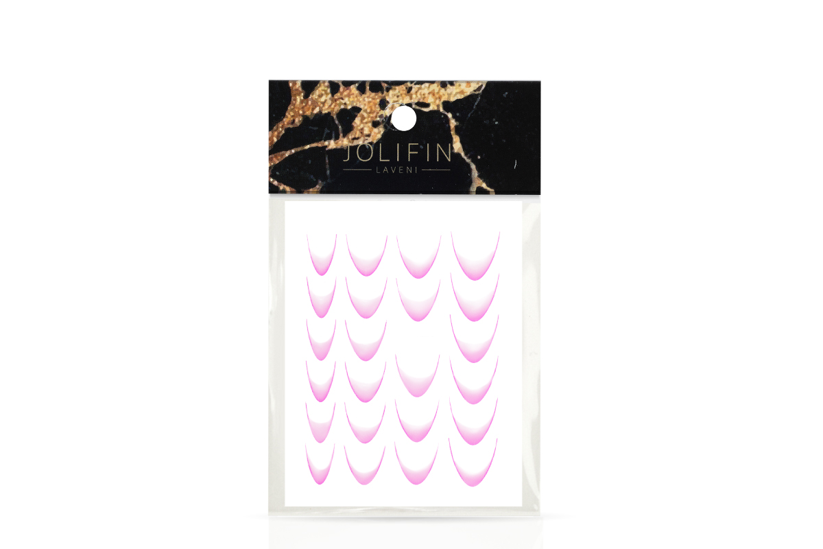 Jolifin LAVENI XL Sticker - Ombre French II pastell-pink