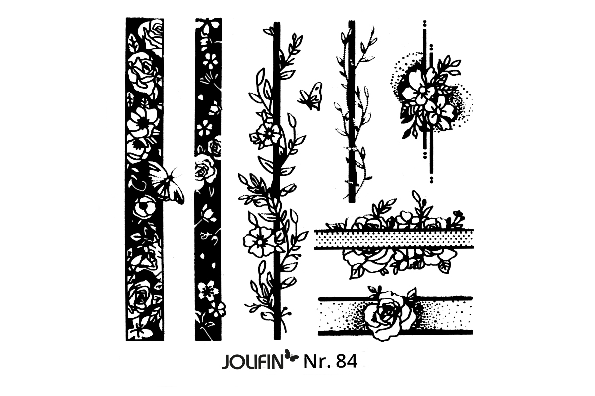 Jolifin Stamping-Schablone Nr. 84