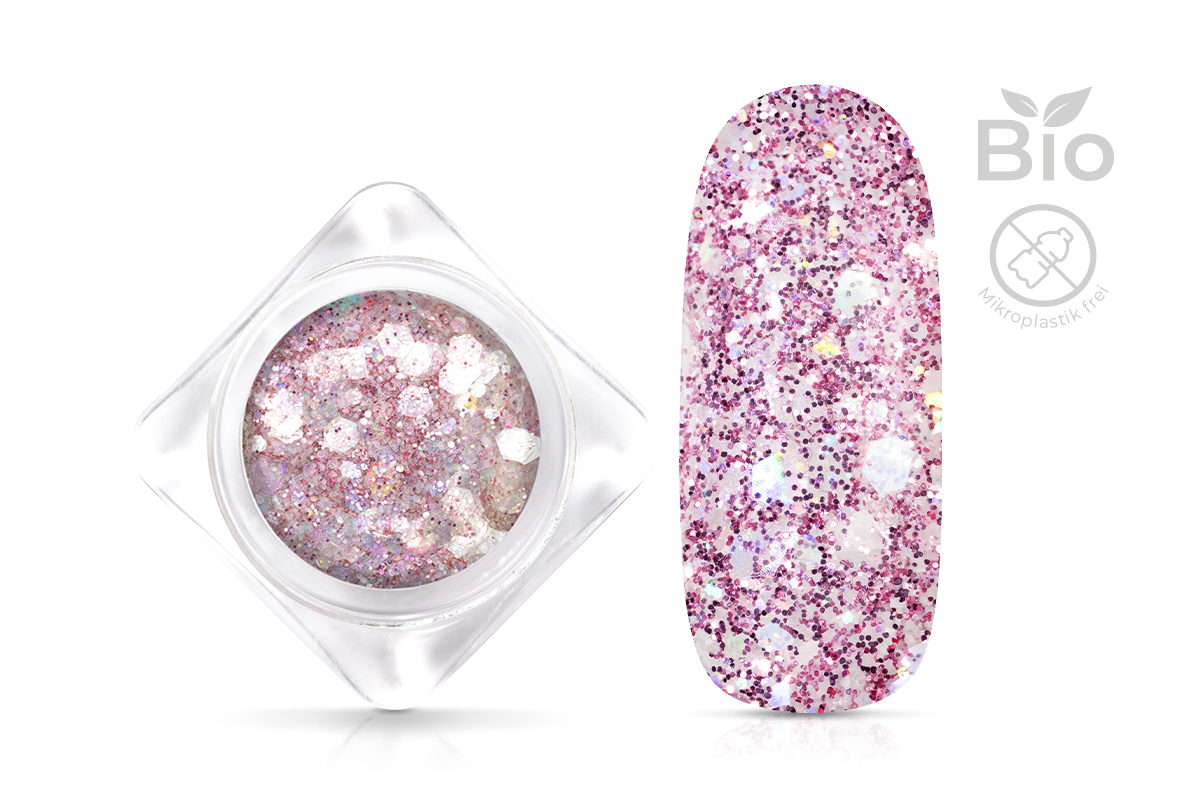 Jolifin Bio Illusion Glitter - rosy