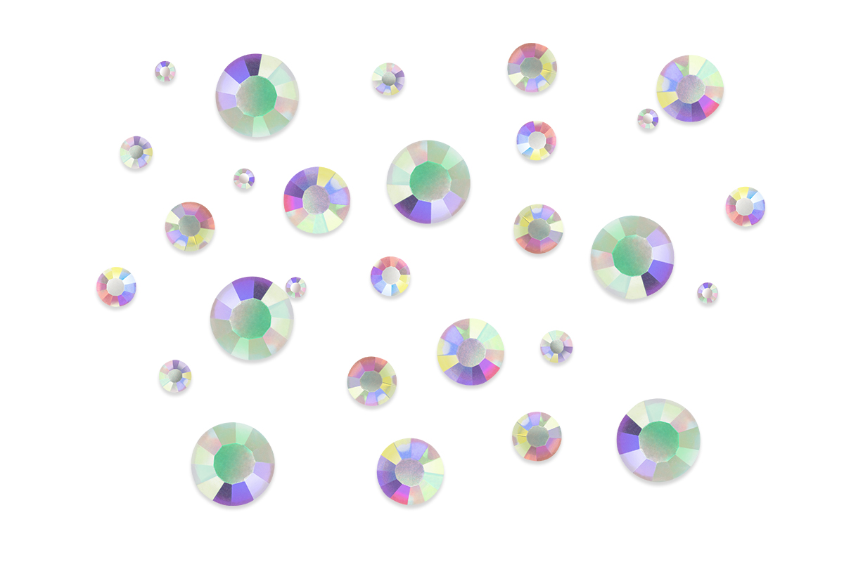 Jolifin Strass-Display - silber irisierend