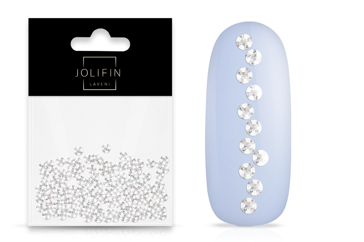 Jolifin LAVENI Strasssteine 500 Stück - clear 2,4mm