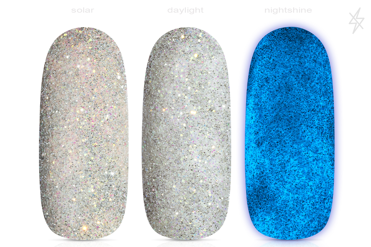 Jolifin LAVENI FlashOn Nightshine Solar Glitter - peach-orange