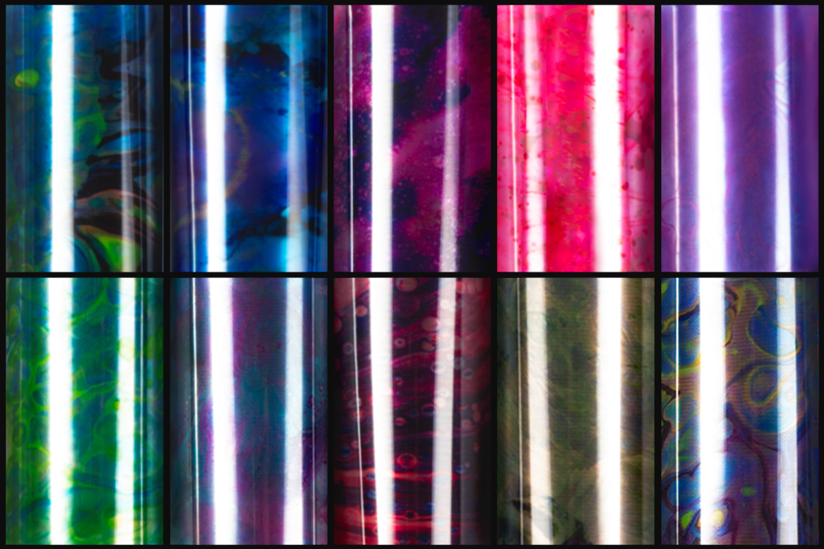 Jolifin Transfer Nail Foil Box - Colorfull Marble IV