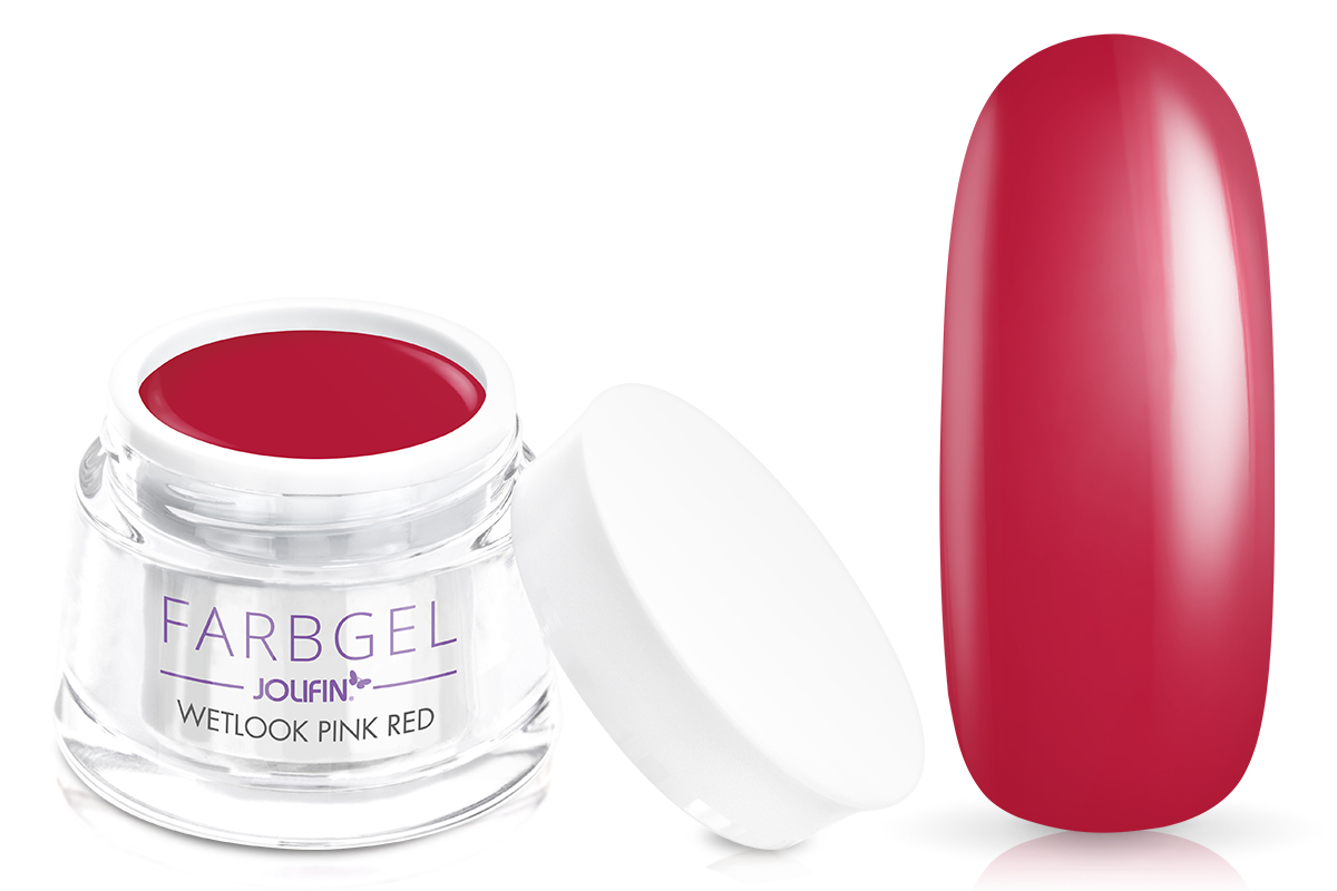 Jolifin Wetlook Farbgel pink red 5ml