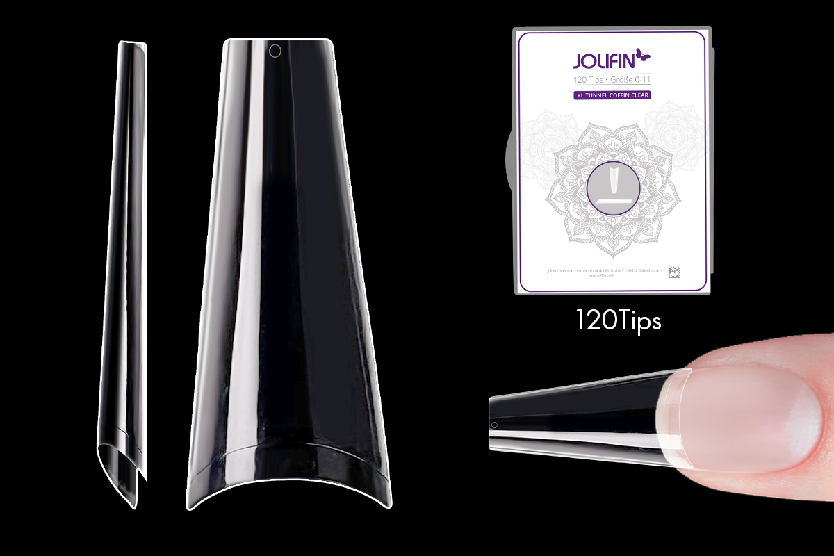 Jolifin 120er Tipbox - XL Tunnel Coffin clear