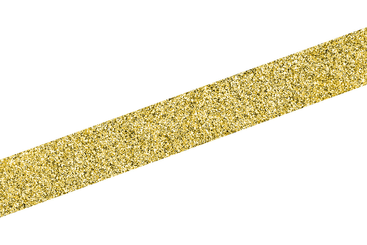 Jolifin Glitter Pinstripes gold 1mm