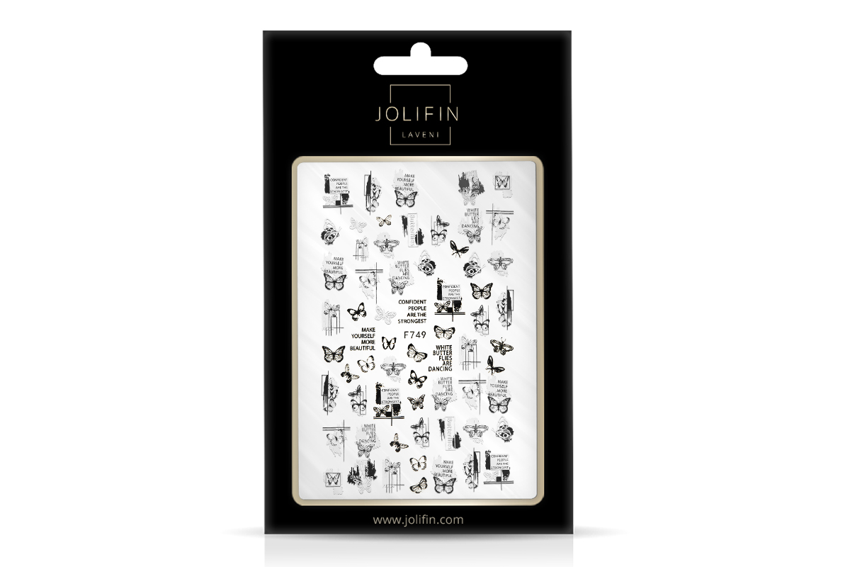 Jolifin LAVENI XL Sticker - black & white No. 11