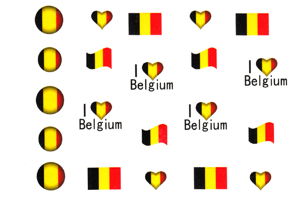 Jolifin Länder Tattoo - Belgium