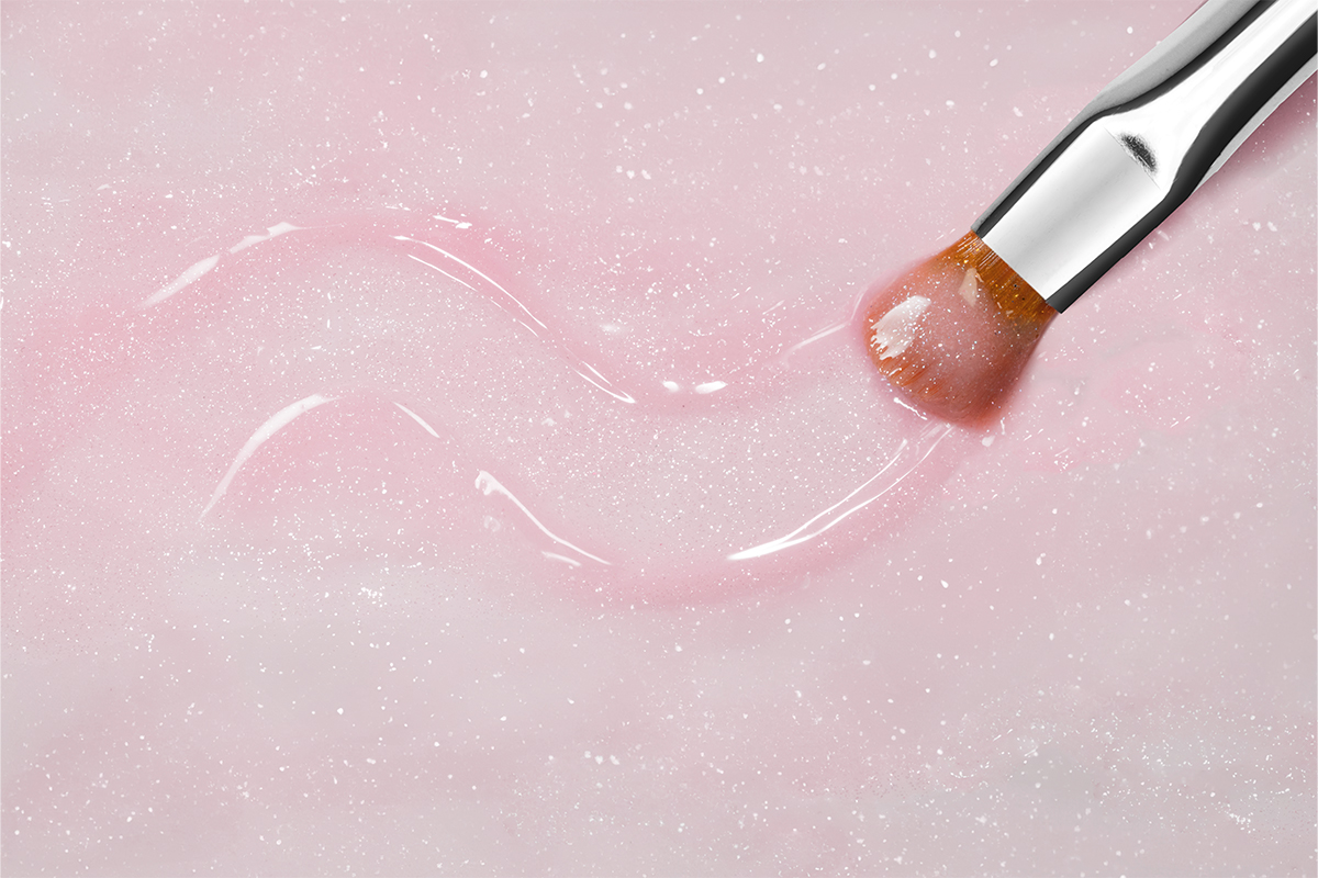 Jolifin LAVENI PRO - Rubber Base & Build rosé Glimmer 15ml