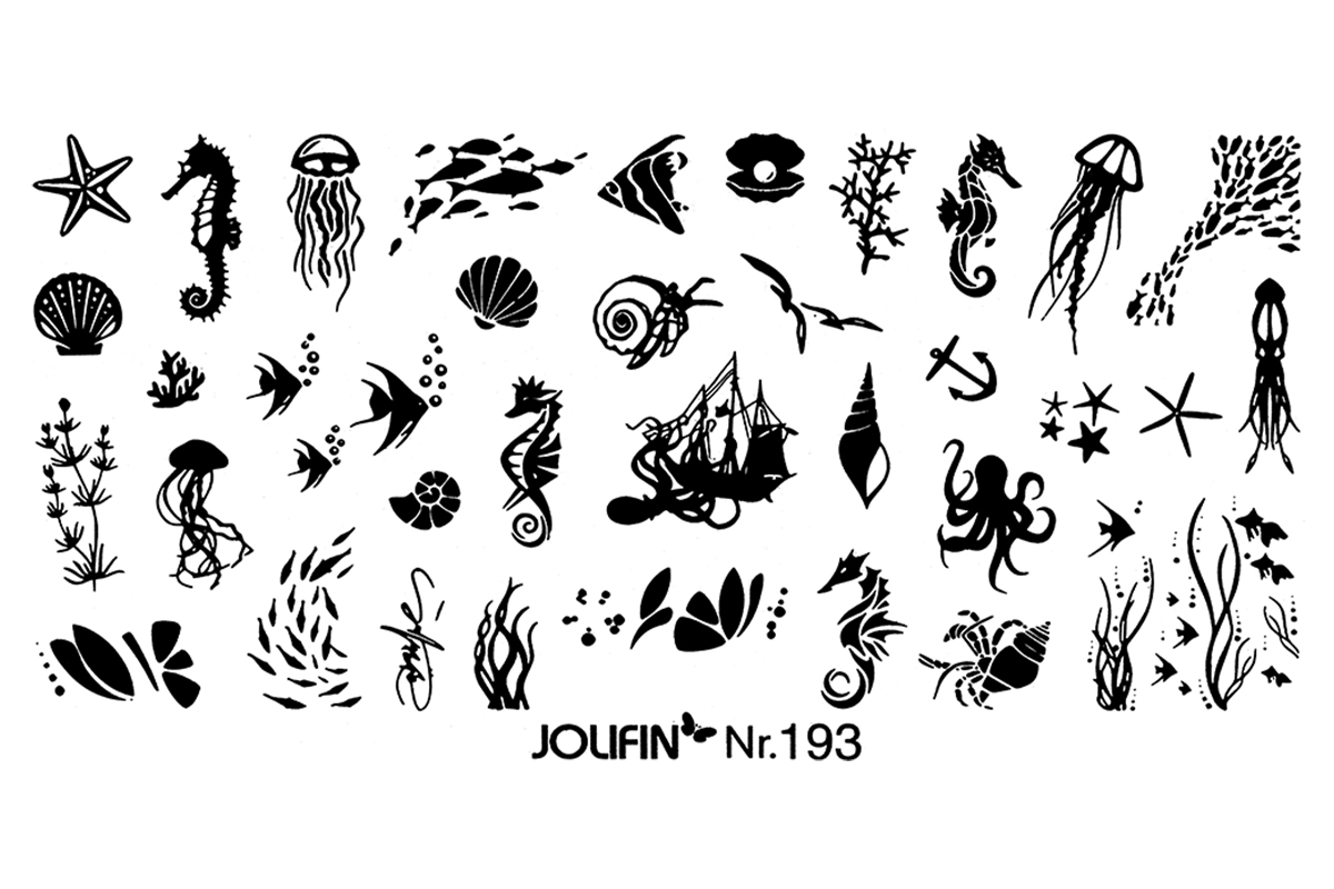 Jolifin Stamping-Schablone - Nr. 193