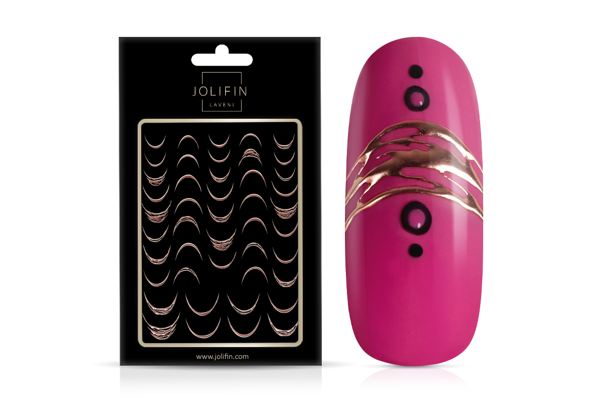 Jolifin LAVENI XL Sticker - French-Line chrome rosé-gold