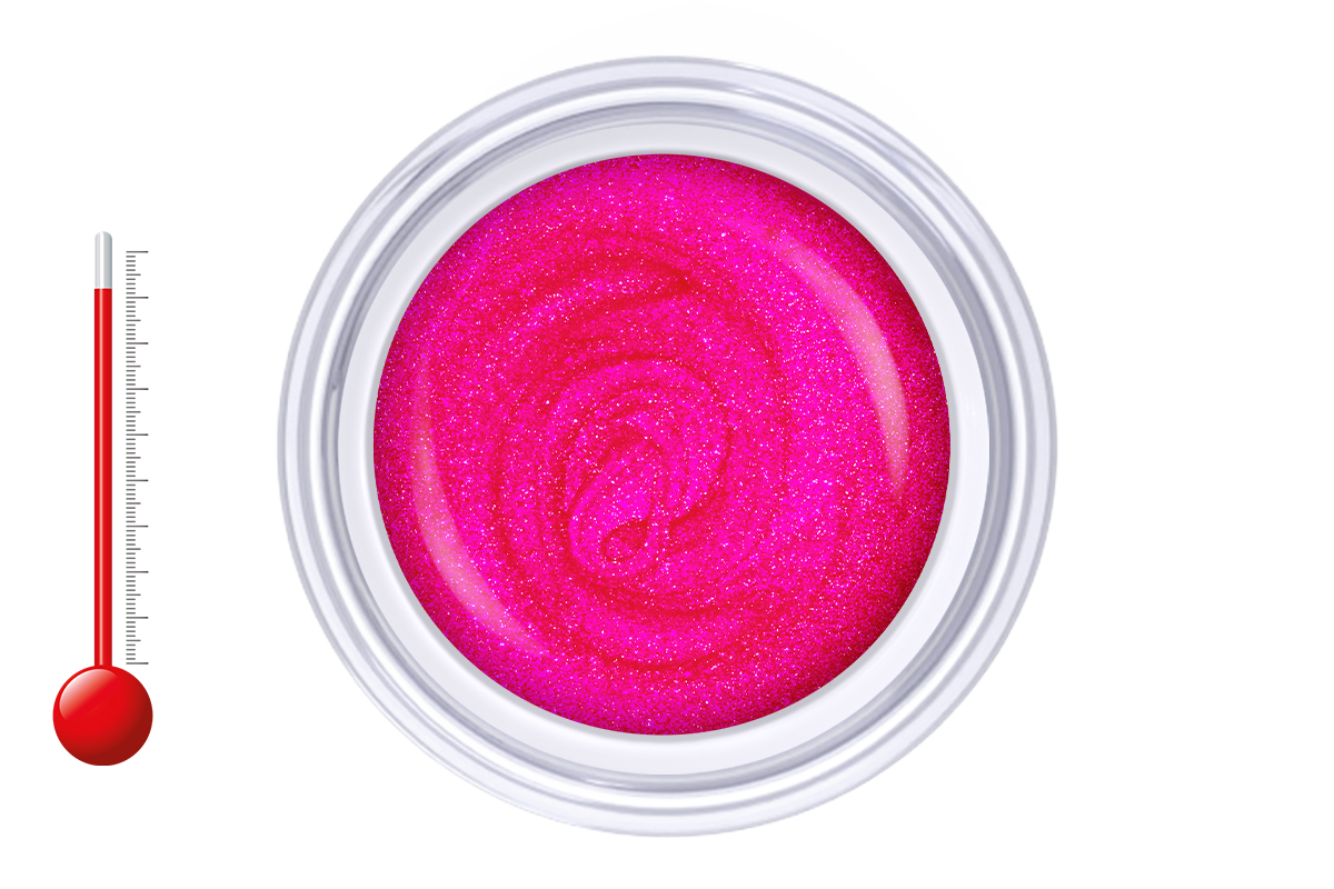 Jolifin Thermo Farbgel purple pink glimmer 5ml