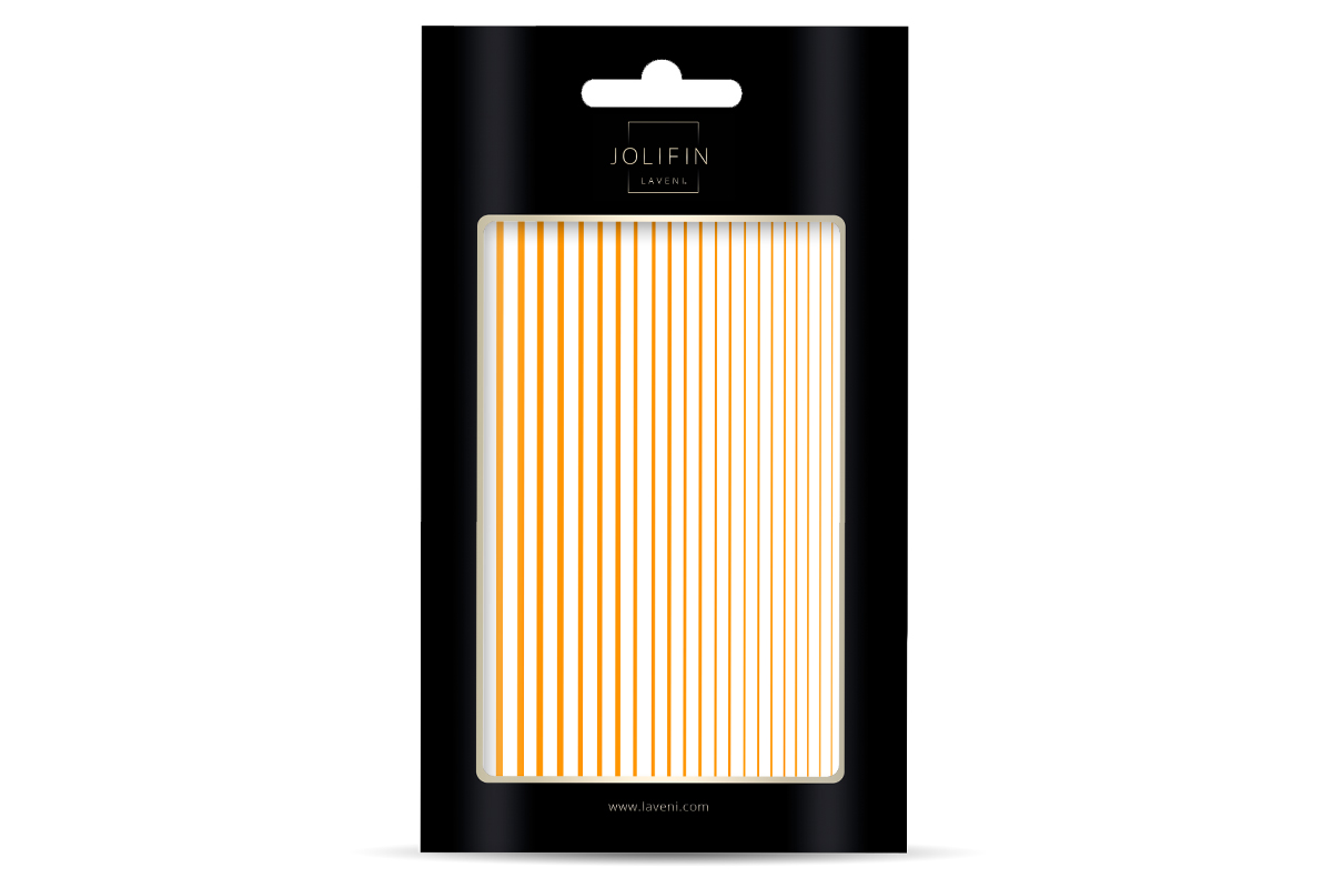 Jolifin LAVENI XL Sticker - Stripes neon-orange