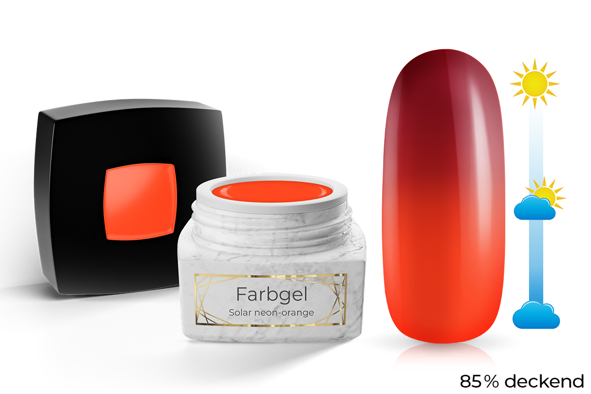 Jolifin LAVENI PRO Farbgel - Solar neon-orange 5ml