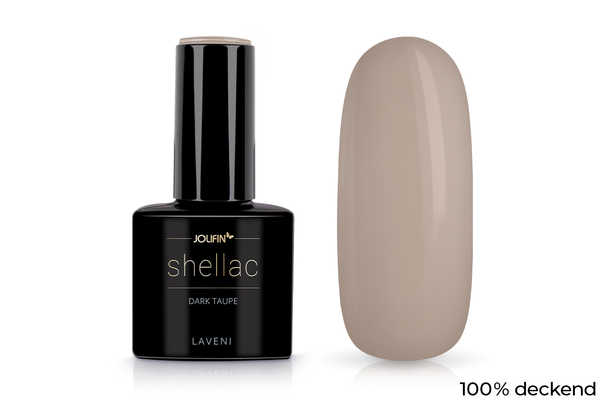 Jolifin LAVENI Shellac - dark taupe 10ml
