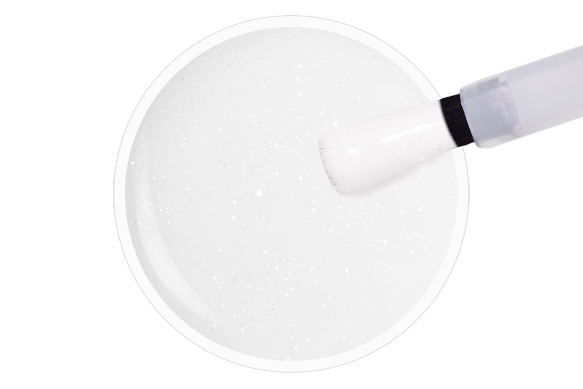 Jolifin LAVENI Shellac - creamy white glimmer 10ml
