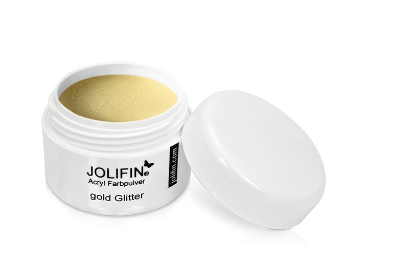Jolifin Acryl Farbpulver - gold glitter 5g