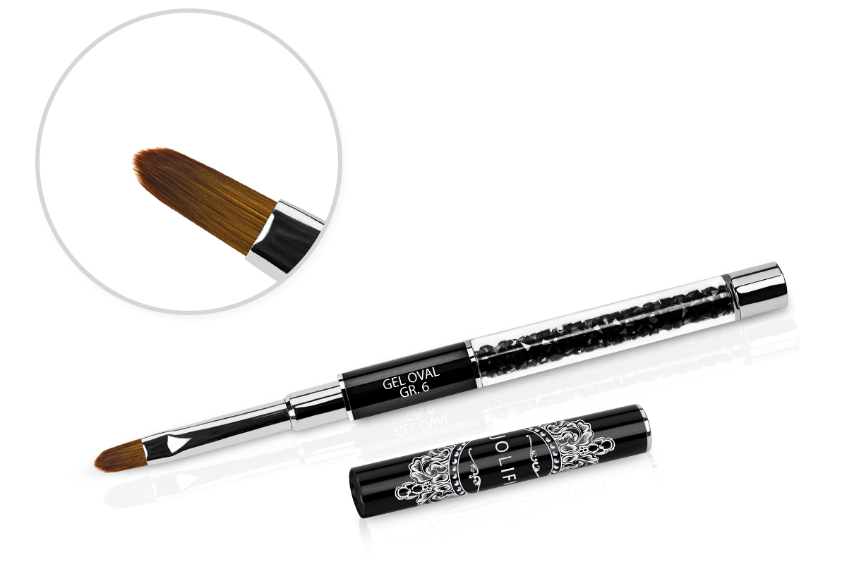 Jolifin Rockstar Pinsel - Gel oval Gr. 6
