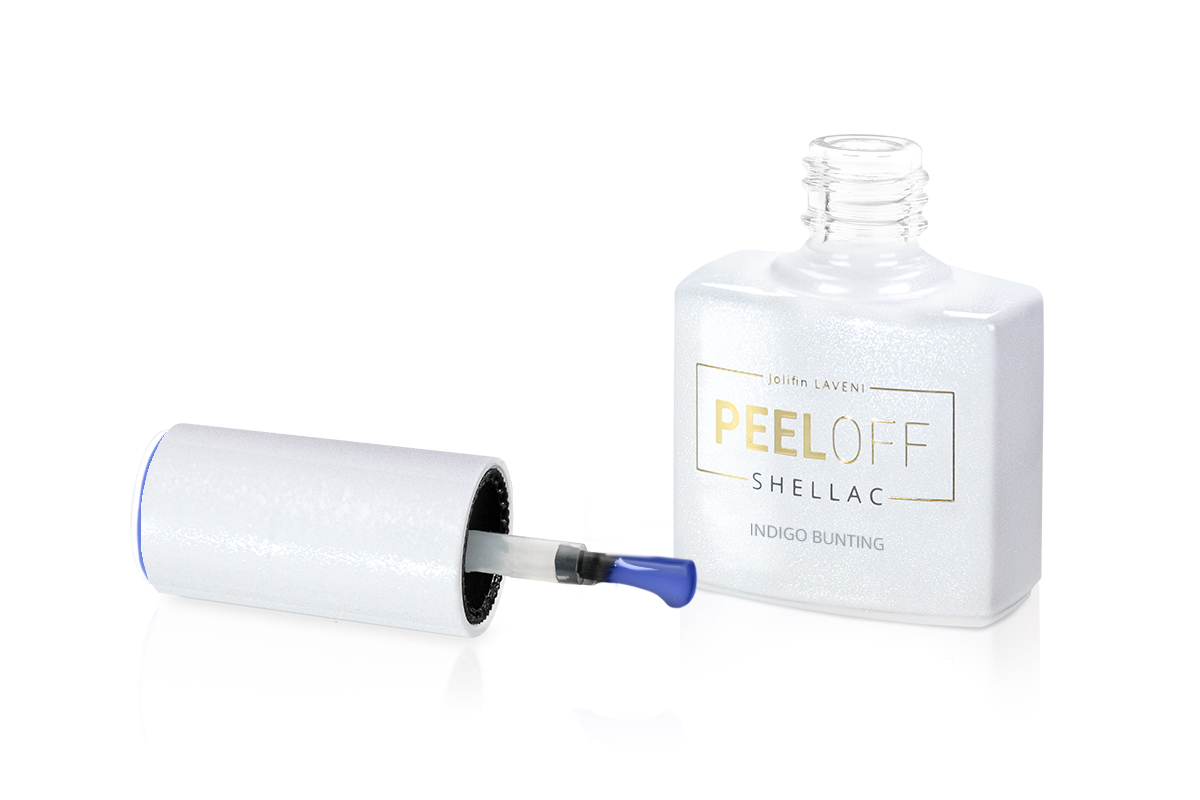 Jolifin LAVENI Shellac PeelOff - indigo bunting 10ml