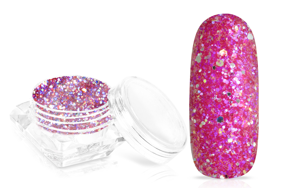 Jolifin Glossy Glitter - fuchsia