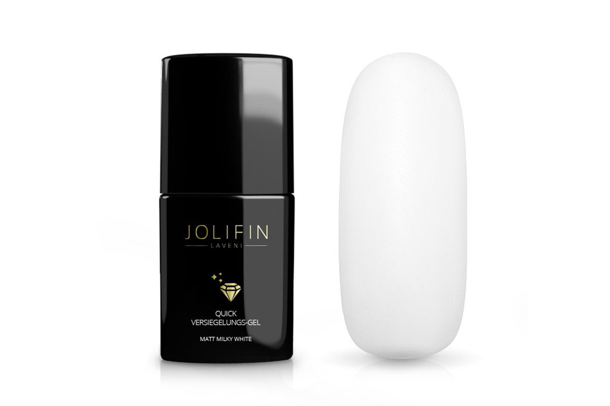 Jolifin LAVENI Quick Versiegelungs-Gel matt - milky white 11ml