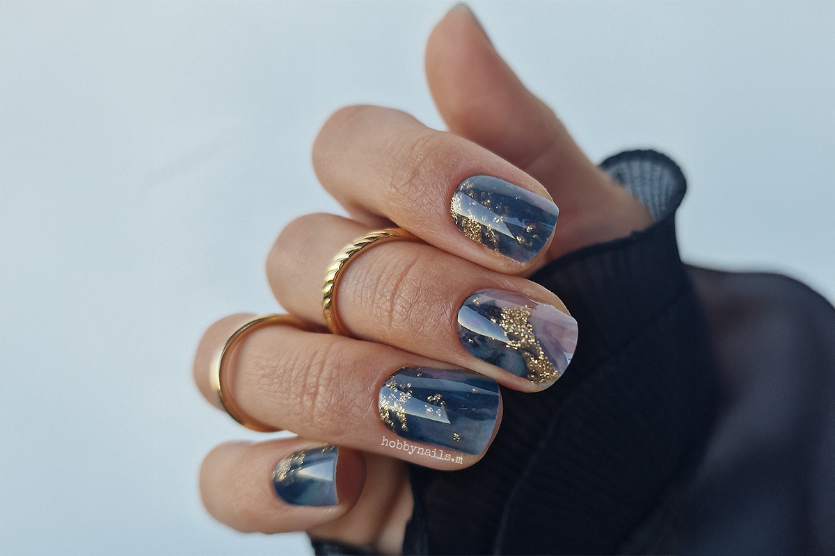 Jolifin LAVENI UV Gel-Wraps - marble
