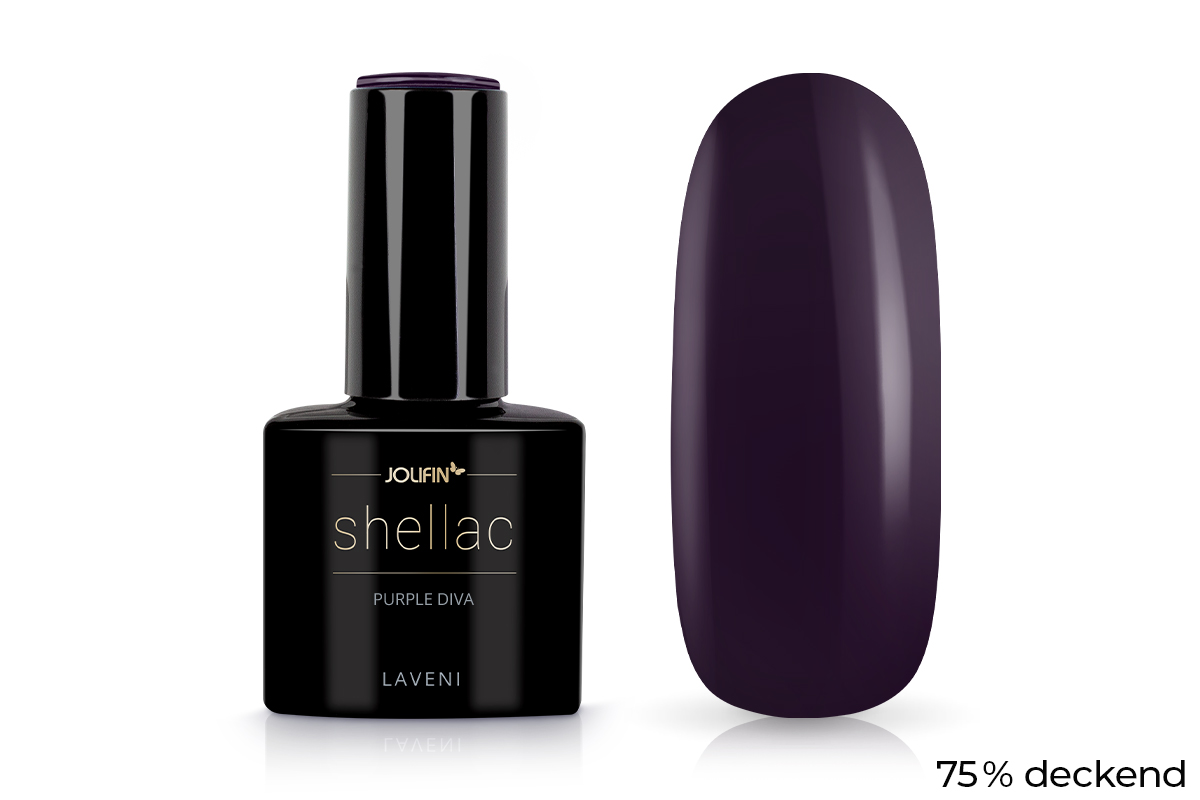 Jolifin LAVENI Shellac - purple diva 10ml