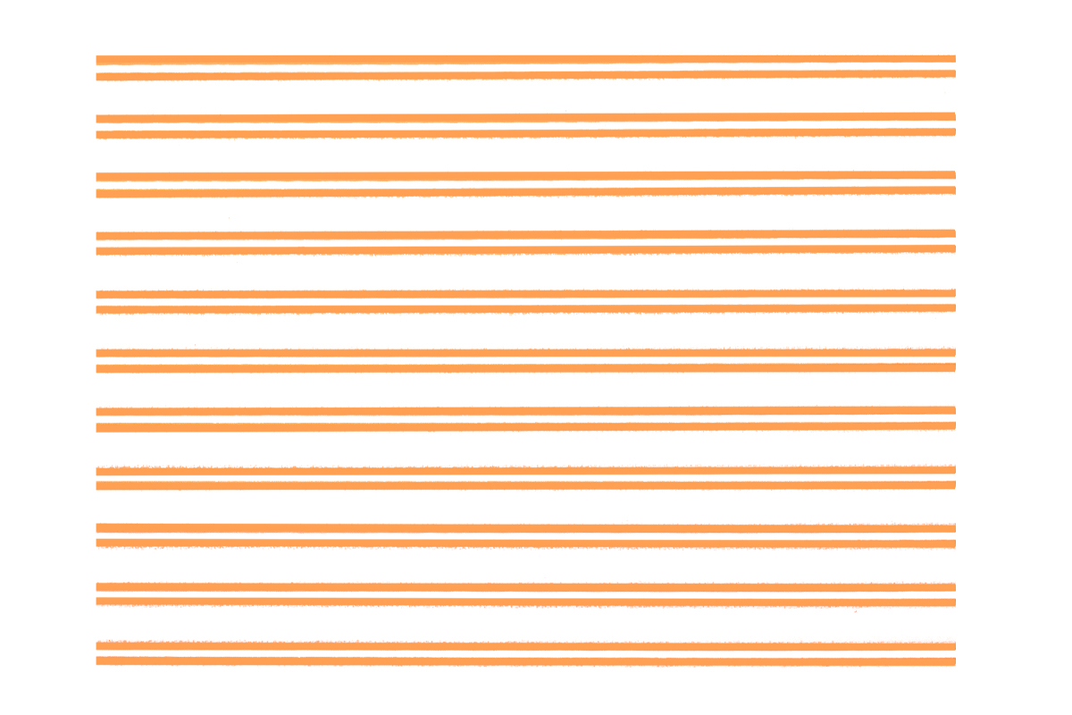 Jolifin LAVENI XL Sticker - Stripes neon-orange flash
