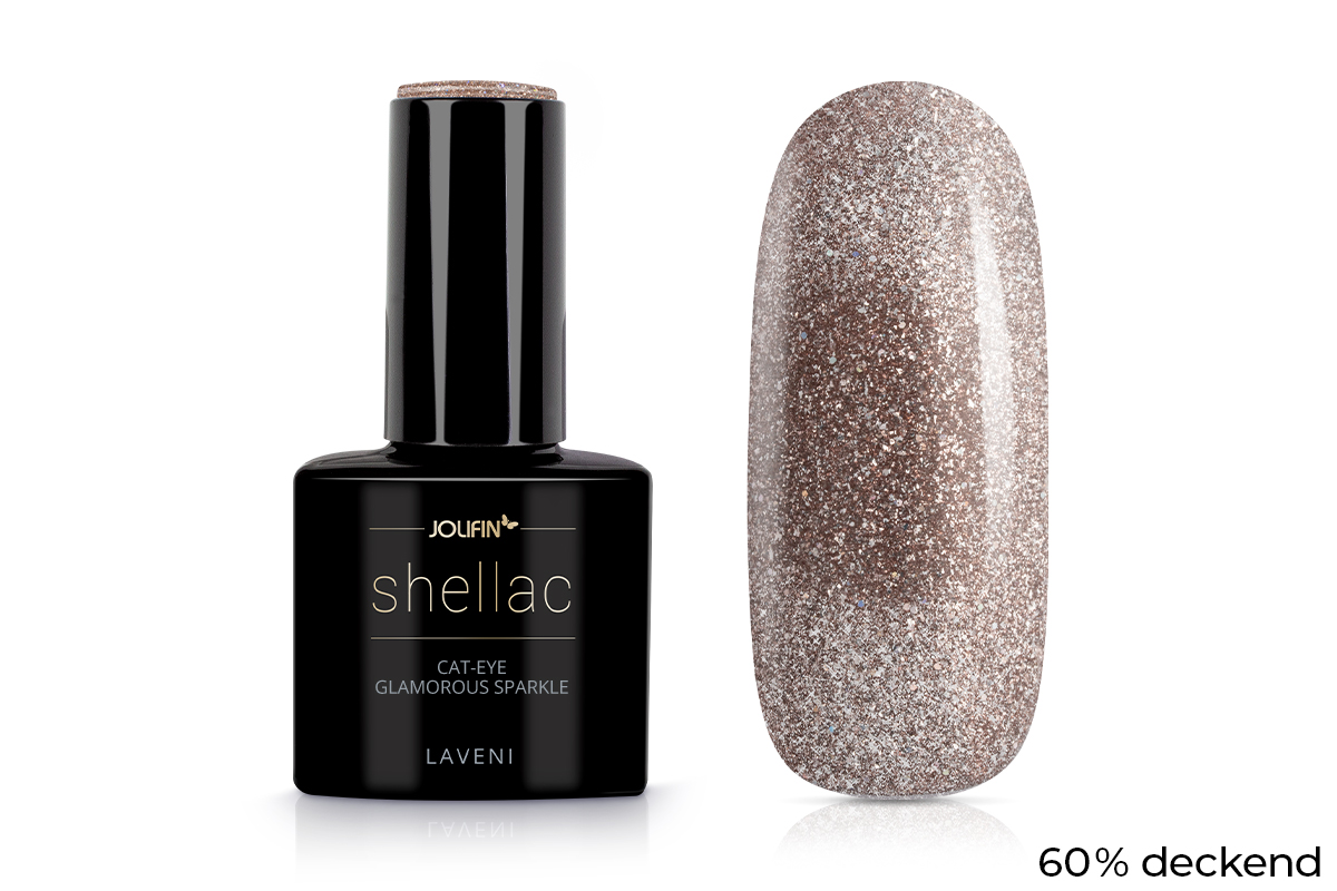 Jolifin LAVENI Shellac - Cat-Eye glamorous sparkle 10ml