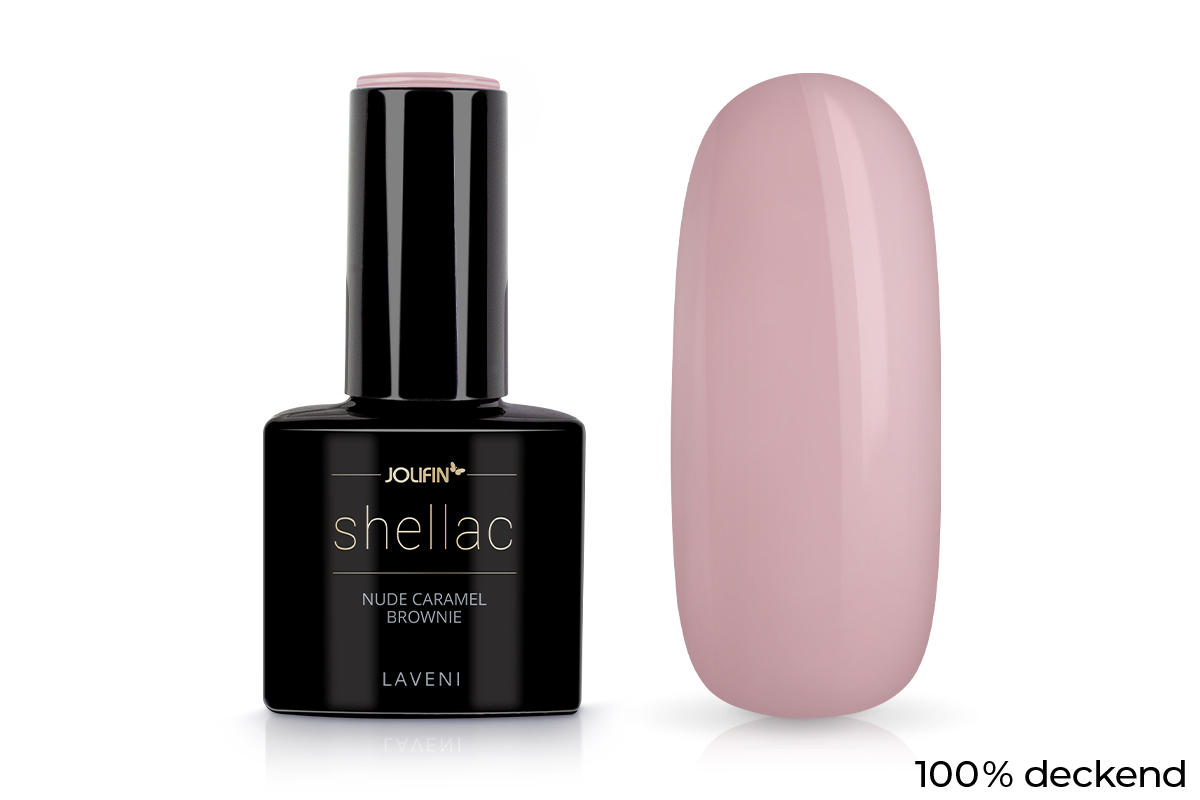 Jolifin LAVENI Shellac - nude caramel brownie 10ml