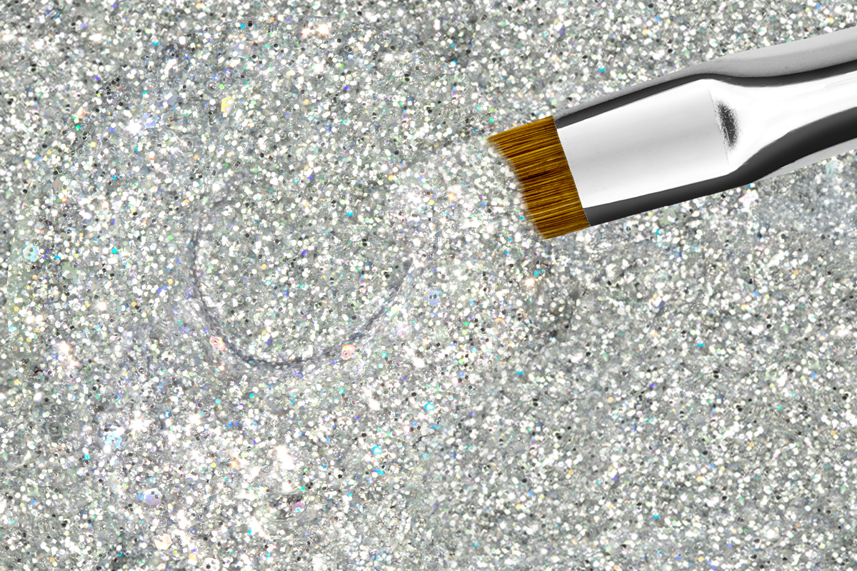 Jolifin Farbgel silver confetti 5ml