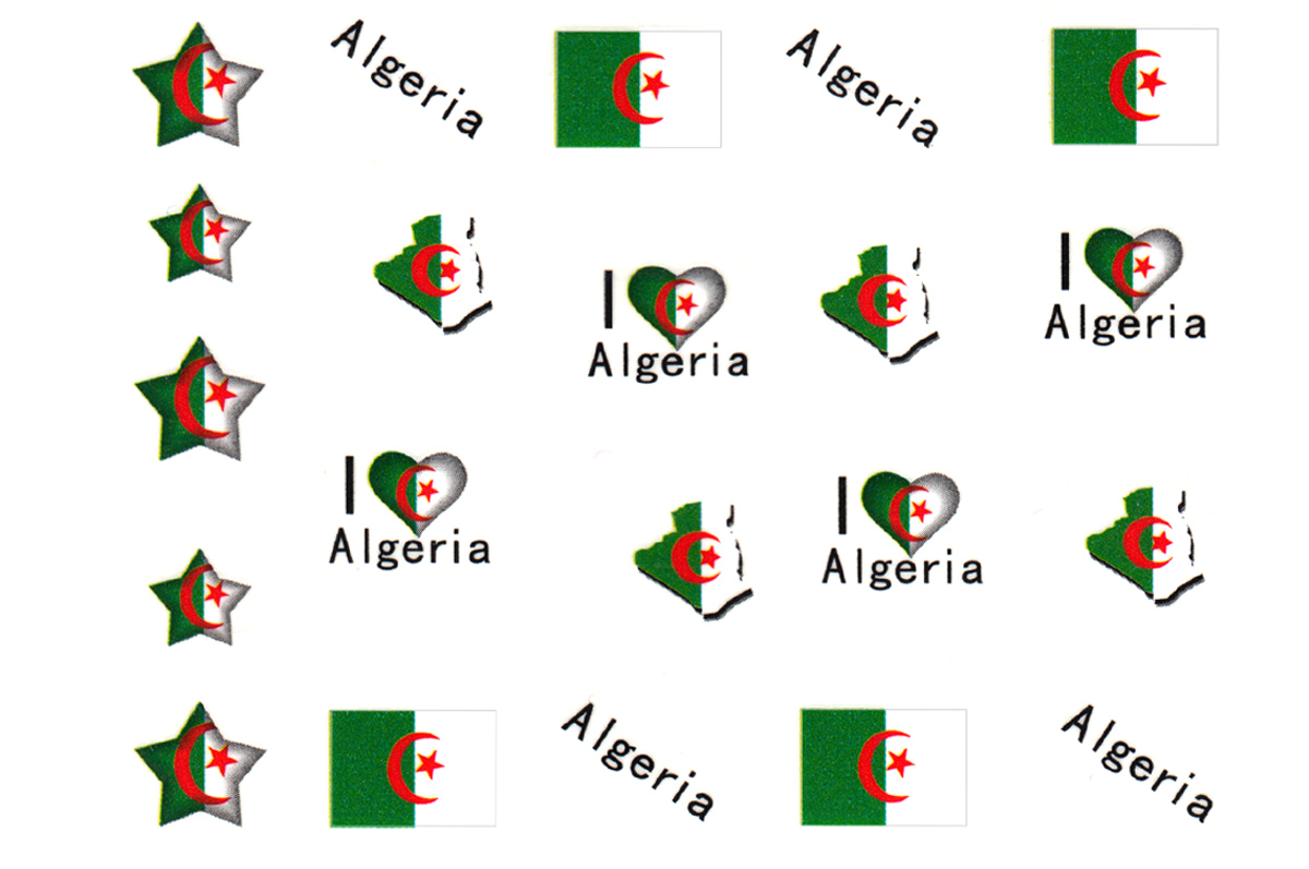Jolifin Länder Tattoo - Algeria