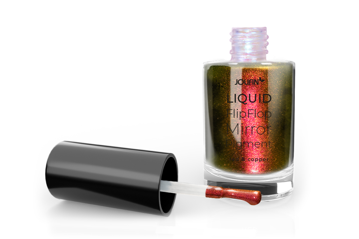 Jolifin Liquid FlipFlop-Mirror Pigment - red & copper