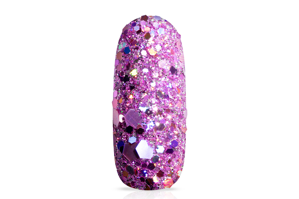 Jolifin Hexagon Glittermix - hologramm lavender