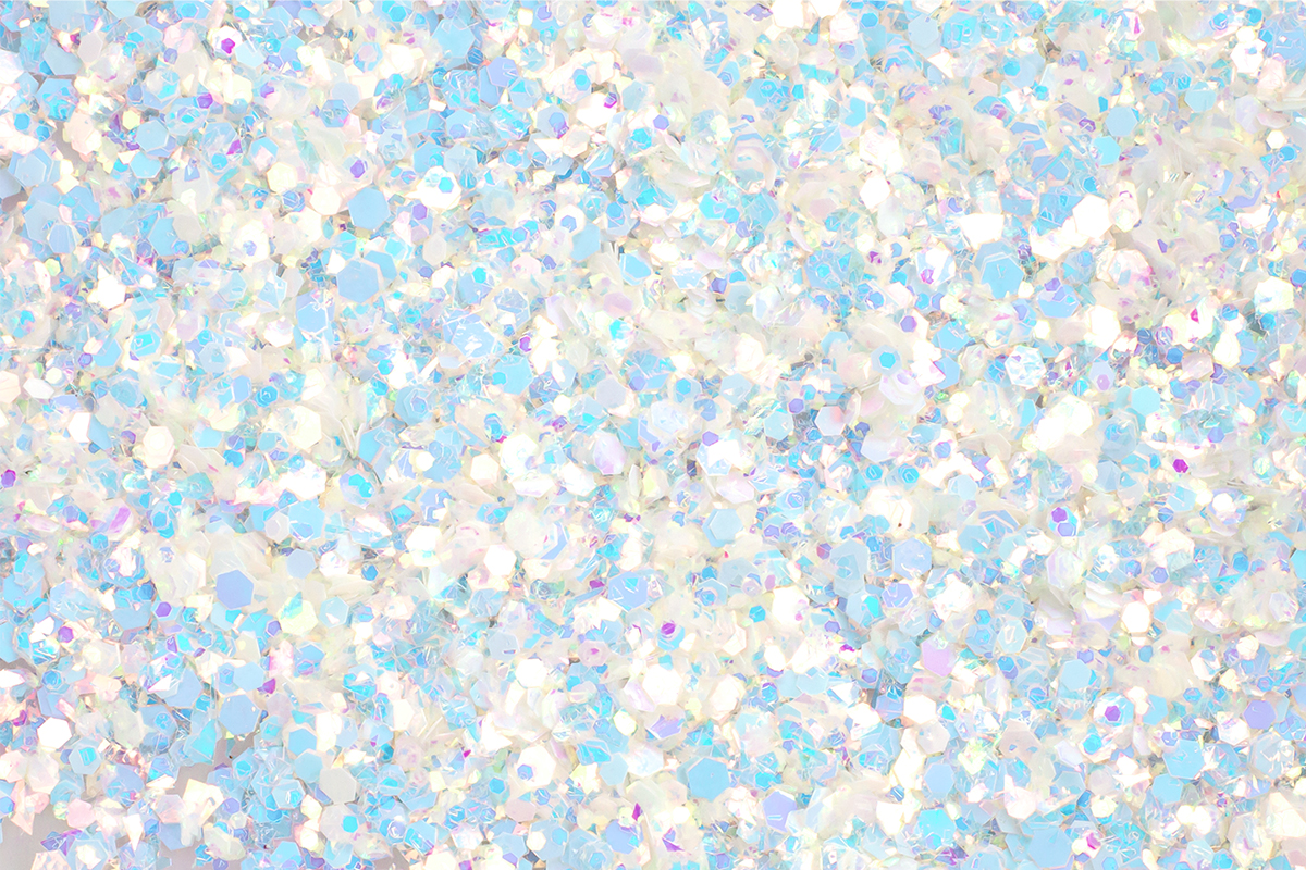 Jolifin Candy Glitter - white mermaid