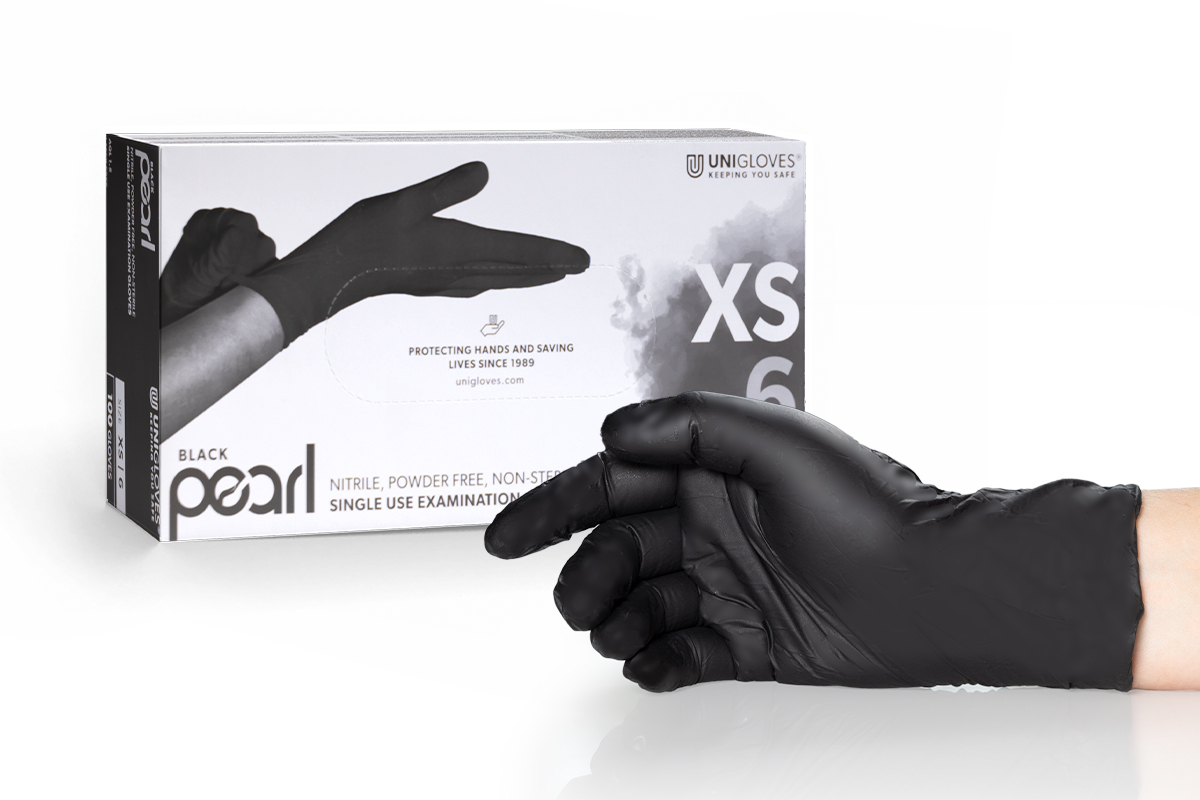 Nitrile gloves Black Pearl size XS