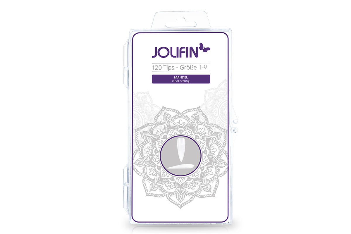 Jolifin 120er Tipbox Mandel - clear strong