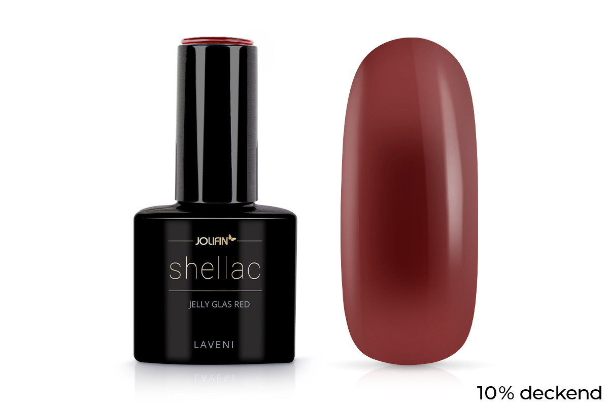 Jolifin LAVENI Shellac - Jelly Glass red 10ml