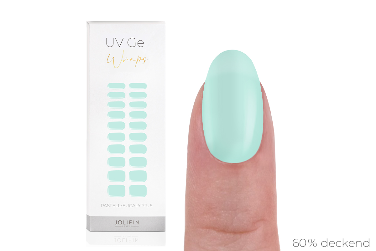 Jolifin LAVENI UV Gel Wraps - pastel eucalyptus