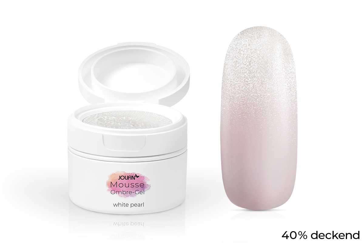 Jolifin Mousse Ombre-Gel - white pearl 5ml