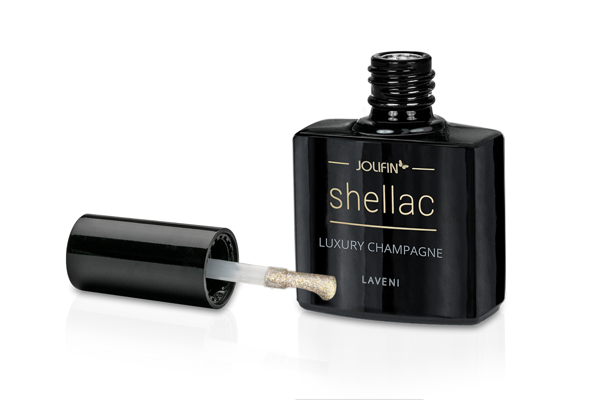 Jolifin LAVENI Shellac - luxury champagne 10ml