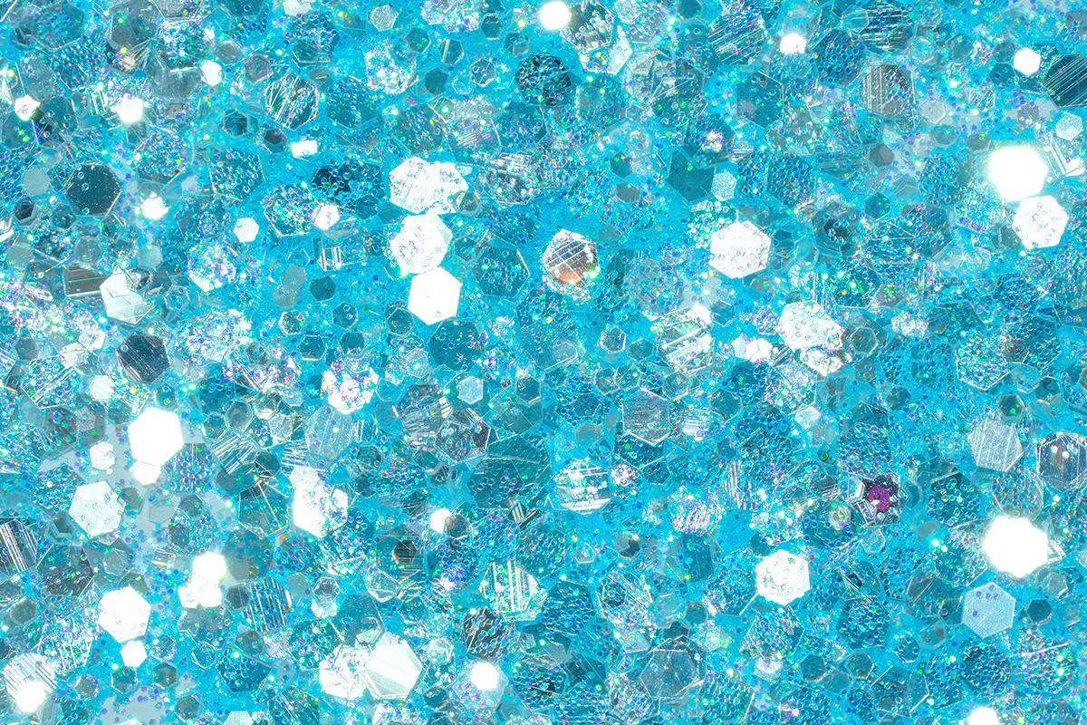 Jolifin LAVENI Crystal Glitter - icy türkis