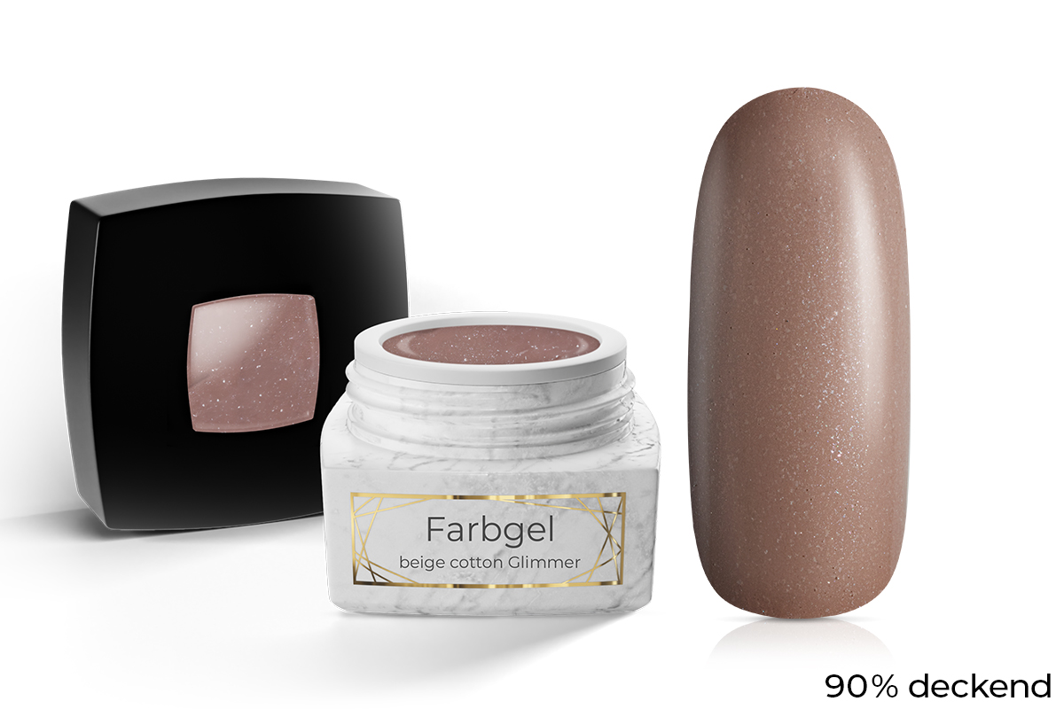 Jolifin LAVENI PRO Farbgel - beige cotton Glimmer 5ml