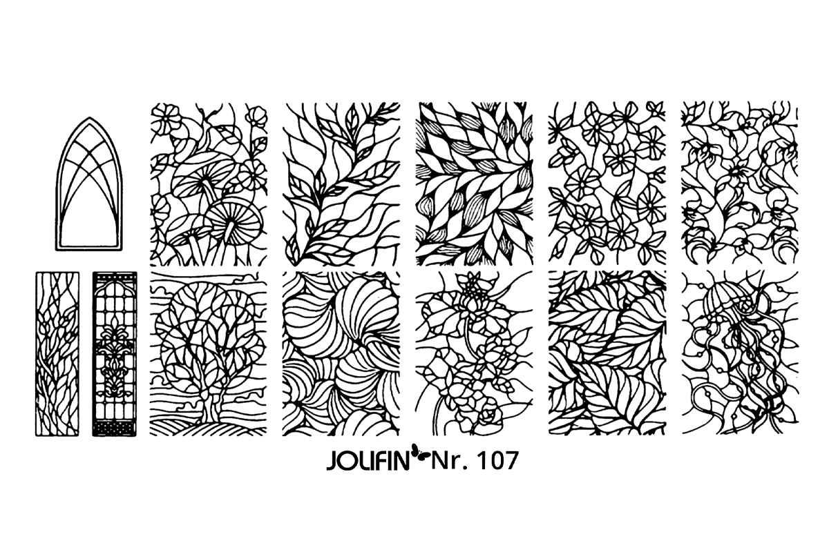 Jolifin Stamping-Schablone Nr. 107