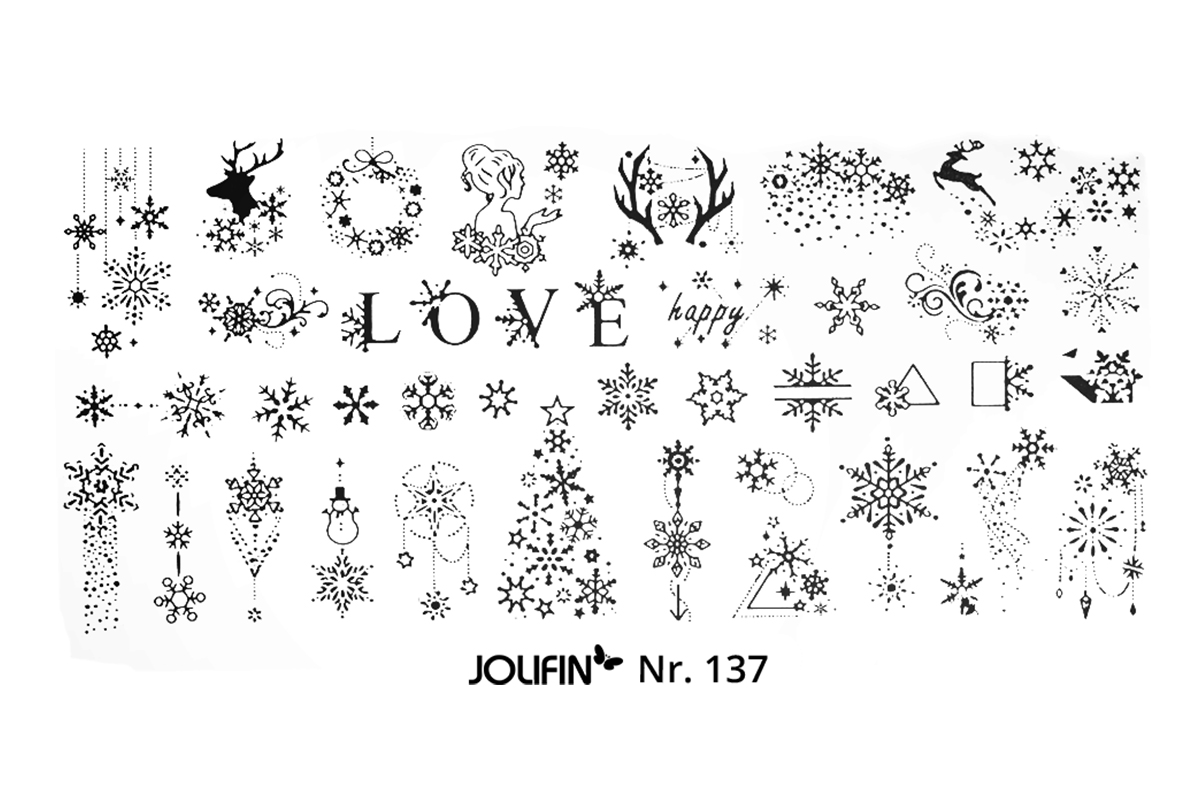 Jolifin Stamping-Schablone Nr. 137