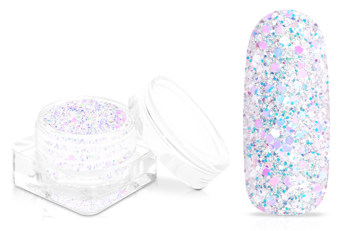 Jolifin Shiny Glitter - white mermaid