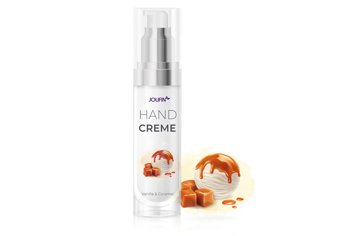 Jolifin Handcreme - Vanilla & Caramel 30ml