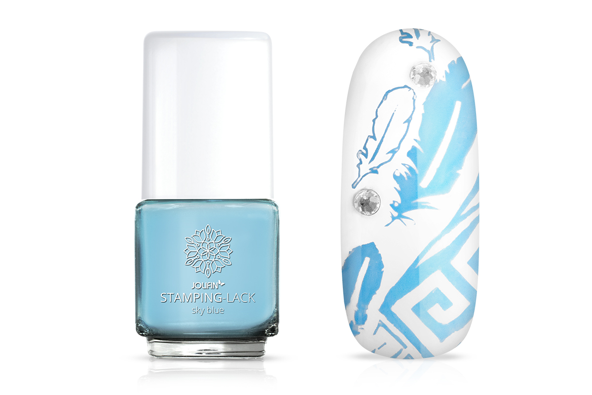 Jolifin Stamping-Lack - sky blue 12ml