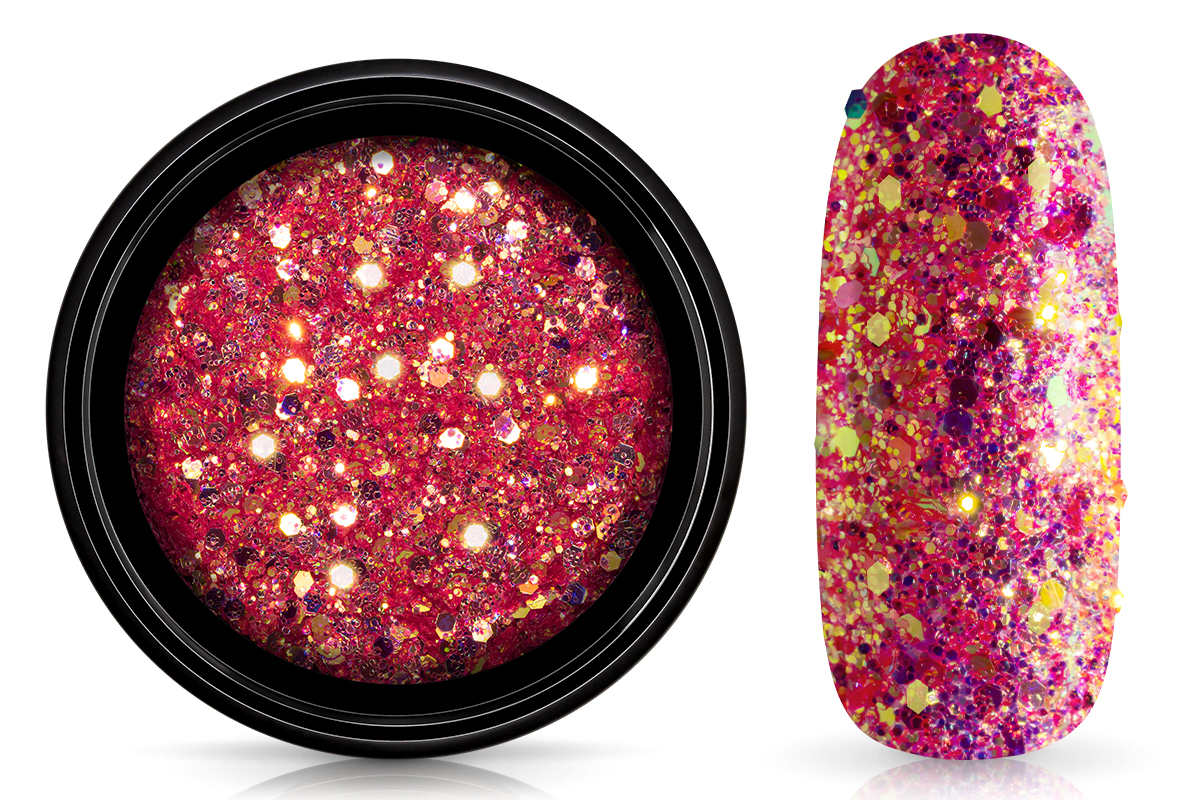 Jolifin LAVENI Glitter Powder - red sunshine